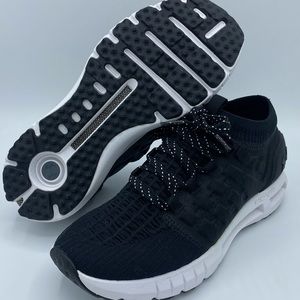 Under Armour Womens HOVR Phantom Black White Running Shoes Size 9